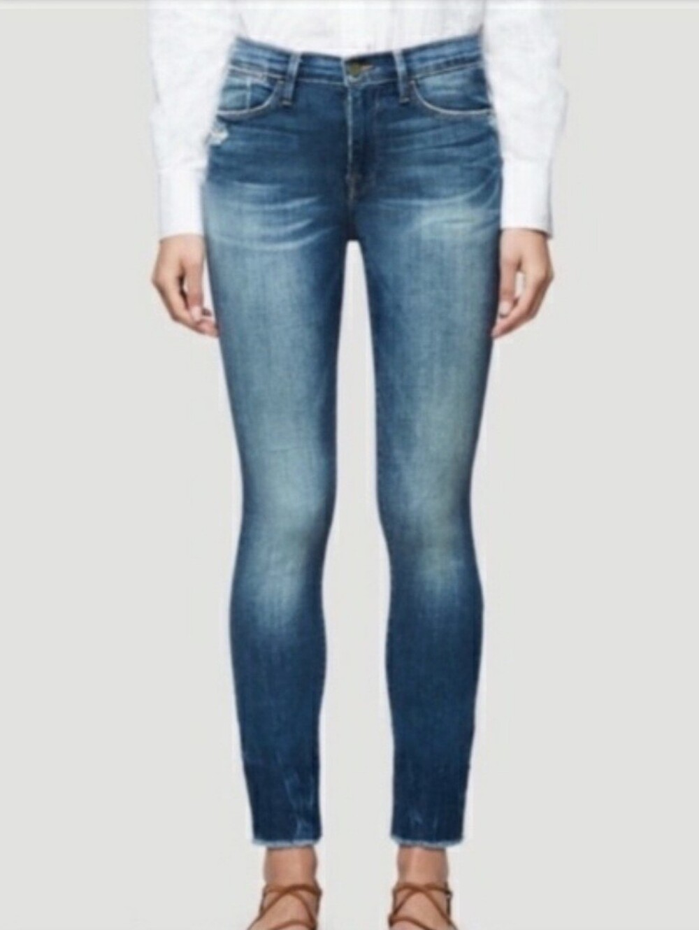 Frame Denim Le High Straight Leg High Waisted Jeans